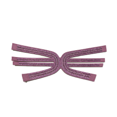 2021 new electric embroidery hot diamond chain shoe accessory fashion diamond inlaid shoe material sandals slippers women's upper customization