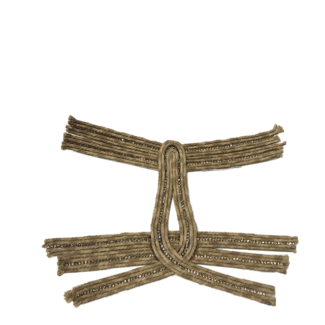 Custom new beads embroidered sandals female diamond acrylic sewing bead weaving upper semi-finished products from manufacturers to sample processing