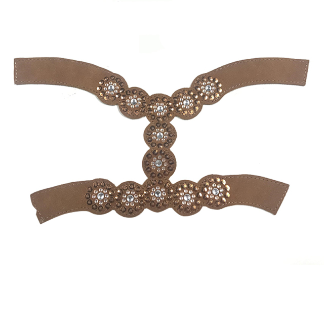 2021 new electric embroidery hot diamond chain shoe accessory fashion diamond inlaid shoe material sandals slippers women's upper customization