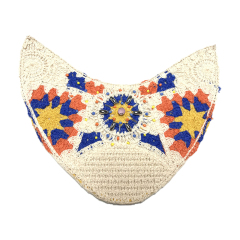 Custom new beads embroidered sandals female diamond acrylic sewing bead weaving upper semi-finished products from manufacturers to sample processing