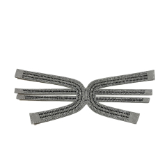 2021 new electric embroidery hot diamond chain shoe accessory fashion diamond inlaid shoe material sandals slippers women's upper customization