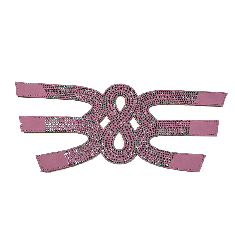 Hot new laser spot hot diamond jewelry women sandals upper semi-finished wholesale processing customization
