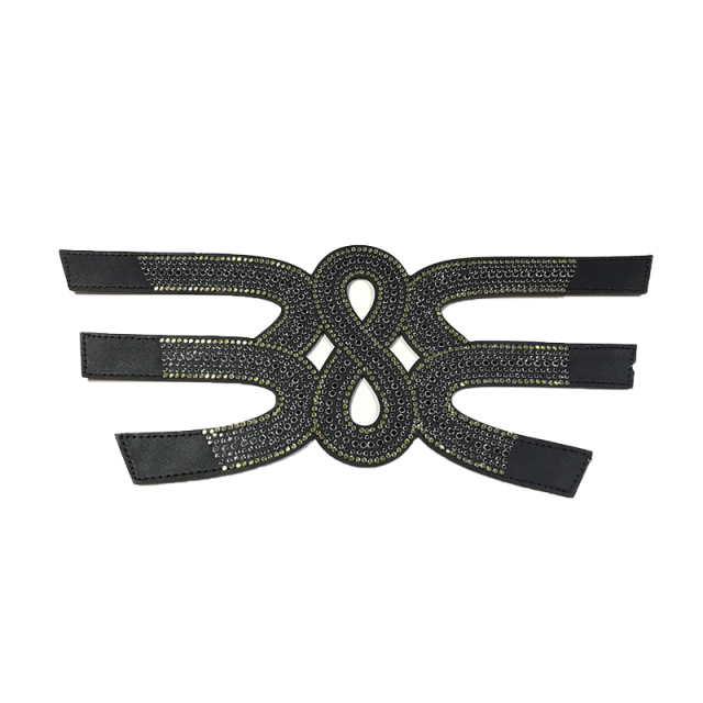 Hot new laser spot hot diamond jewelry women sandals upper semi-finished wholesale processing customization