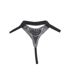 2021 new electric embroidery hot diamond chain shoe accessory fashion diamond inlaid shoe material sandals slippers women's upper customization