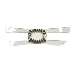 Vamp semi-finished laser semi-circular ironing piece women's shoe sandal vamp drilling sandal surface processing customization