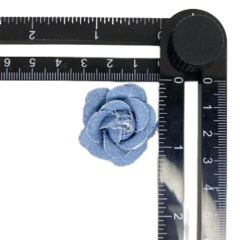 Custom beads embroidery shoes flower handmade denim flowers hot drill shoes flower jewelry women's shoes slippers children's shoes accessories to sample processing