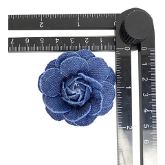 Custom bead embroidery shoes floral denim bow iron drill shoes floral jewelry women's shoes slippers children's shoes accessories to sample processing