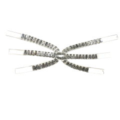 Hot new laser spot hot diamond jewelry women sandals children's upper semi-finished wholesale processing customization