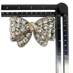 Explosive hot diamond shoes flower acrylic diamond back rubber mesh diamond shoes flower women's shoe upper accessories to sample processing custom