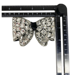 Explosive hot diamond shoes flower acrylic diamond back rubber mesh diamond shoes flower women's shoe upper accessories to sample processing custom