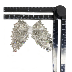 Hot-selling beads embroidery shoes flower acrylic diamond cloth nail bead shoes women's shoe upper accessories to sample processing custom