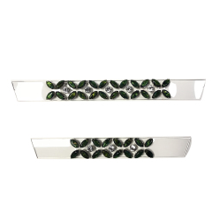 2021 new electric embroidery hot diamond chain shoe accessory fashion diamond inlaid shoe material sandals slippers women's upper customization