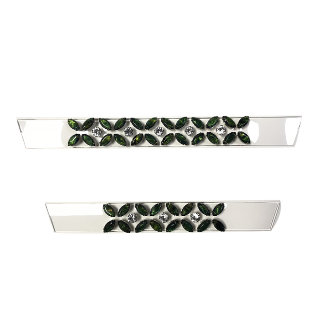 2021 new electric embroidery hot diamond chain shoe accessory fashion diamond inlaid shoe material sandals slippers women's upper customization