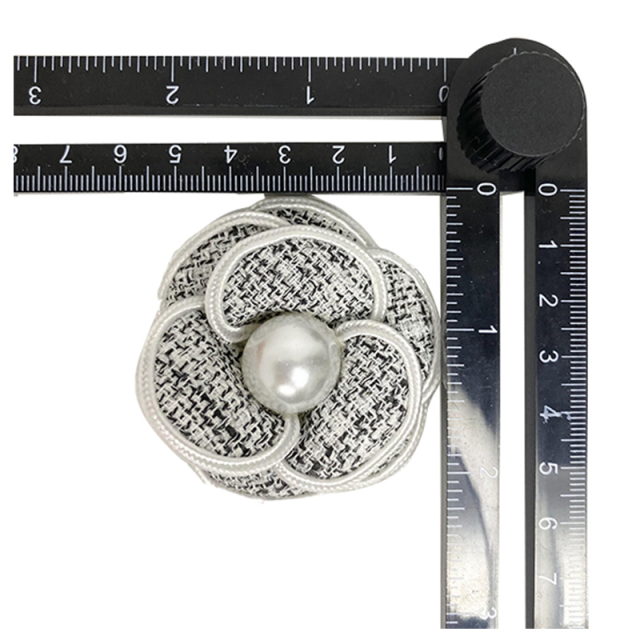 Custom beads embroidery shoes flower handmade denim flowers hot drill shoes flower jewelry women's shoes slippers children's shoes accessories to sample processing