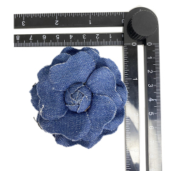 Custom bead embroidery shoes floral denim bow iron drill shoes floral jewelry women's shoes slippers children's shoes accessories to sample processing