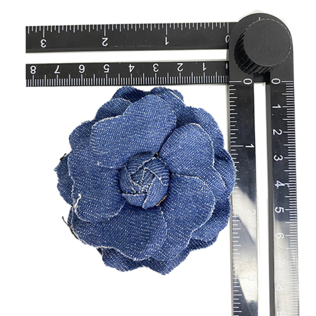 Custom bead embroidery shoes floral denim bow iron drill shoes floral jewelry women's shoes slippers children's shoes accessories to sample processing