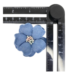Custom bead embroidery shoes floral denim bow iron drill shoes floral jewelry women's shoes slippers children's shoes accessories to sample processing