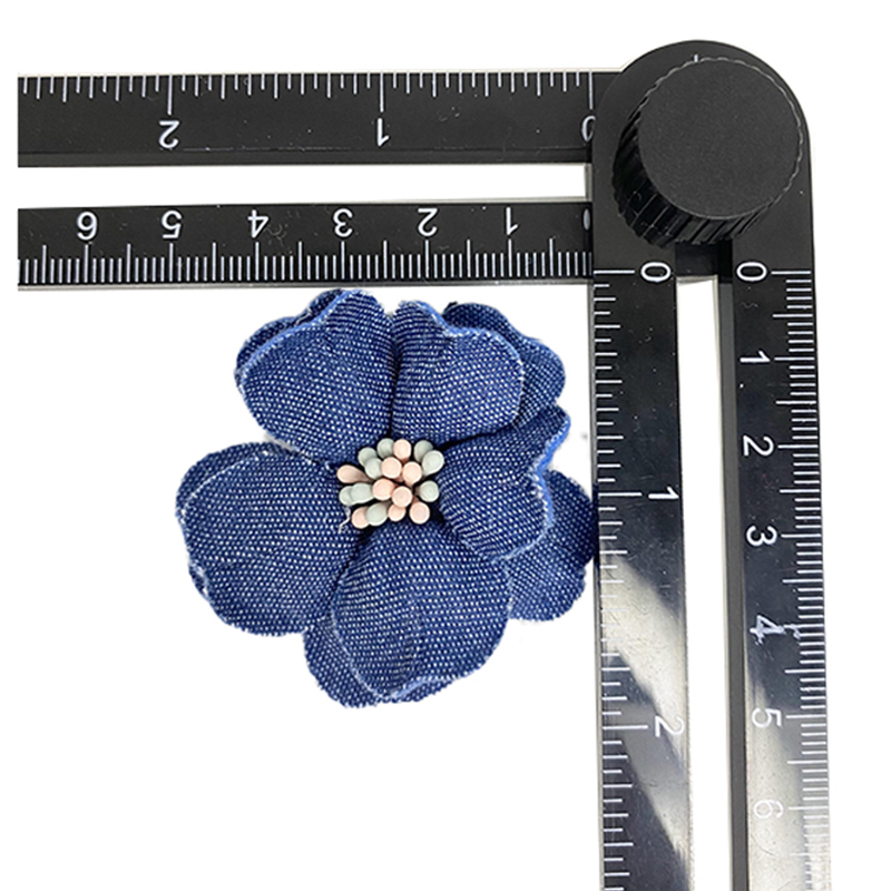 Custom bead embroidery shoes floral denim bow iron drill shoes floral jewelry women's shoes slippers children's shoes accessories to sample processing