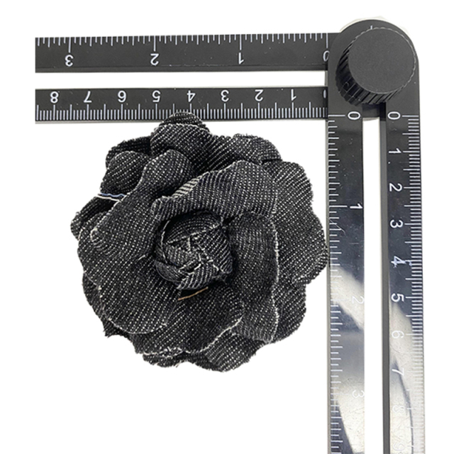 Custom bead embroidery shoes floral denim bow iron drill shoes floral jewelry women's shoes slippers children's shoes accessories to sample processing