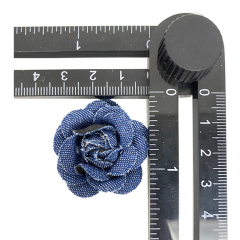 Custom beads embroidery shoes flower handmade denim flowers hot drill shoes flower jewelry women's shoes slippers children's shoes accessories to sample processing