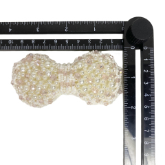 Hot-selling pearl embroidery shoes flower pearl chain beaded bow shoes flower women's shoes upper accessories to sample processing custom