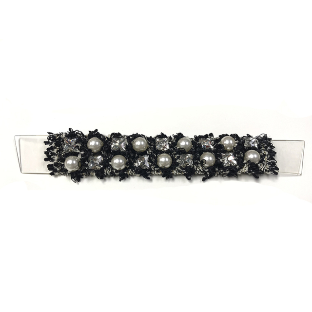 Hot new laser hot drilling nail hand woven jewelry women sandals upper semi-finished wholesale processing customization