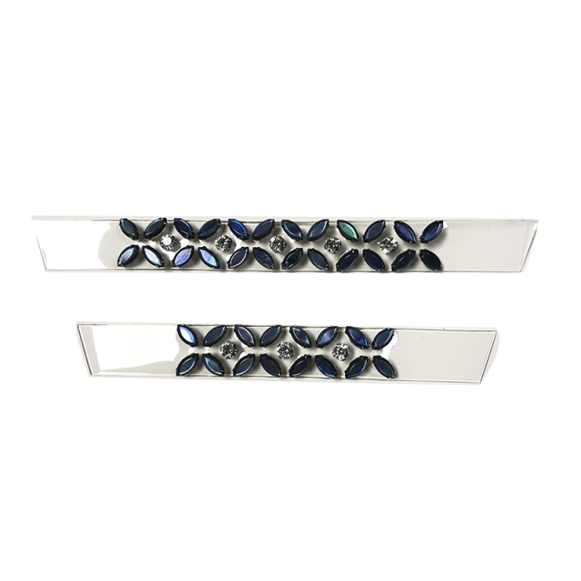 2021 new electric embroidery hot diamond chain shoe accessory fashion diamond inlaid shoe material sandals slippers women's upper customization