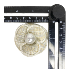 Custom beads embroidery shoes flower handmade denim flowers hot drill shoes flower jewelry women's shoes slippers children's shoes accessories to sample processing