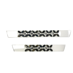 2021 new electric embroidery hot diamond chain shoe accessory fashion diamond inlaid shoe material sandals slippers women's upper customization