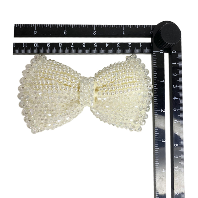 Hot-selling pearl embroidery shoes flower pearl chain beaded bow shoes flower women's shoes upper accessories to sample processing custom