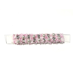 Hot new laser hot drilling nail hand woven jewelry women sandals upper semi-finished wholesale processing customization