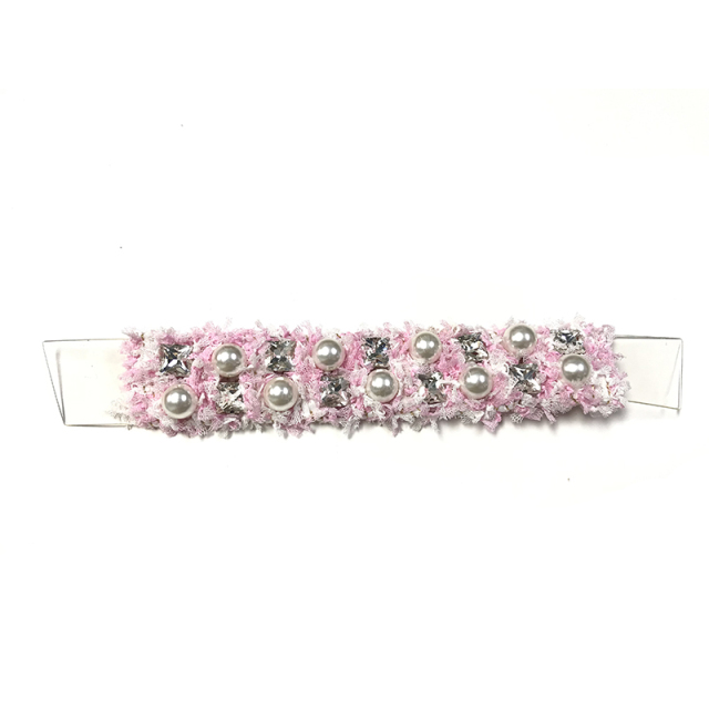 Hot new laser hot drilling nail hand woven jewelry women sandals upper semi-finished wholesale processing customization