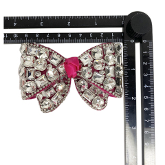 Explosive hot diamond shoes flower acrylic diamond back rubber mesh diamond shoes flower women's shoe upper accessories to sample processing custom