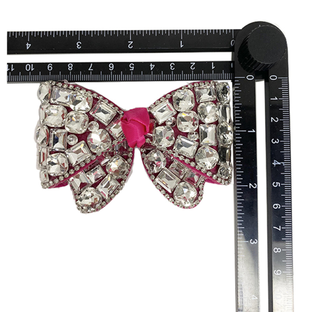 Explosive hot diamond shoes flower acrylic diamond back rubber mesh diamond shoes flower women's shoe upper accessories to sample processing custom