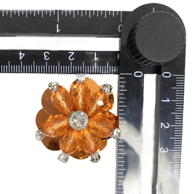 Custom shoe flower accessories cloth hand nail bead embossed shoes flower jewelry women's shoes sandal face semi-finished accessories to sample processing