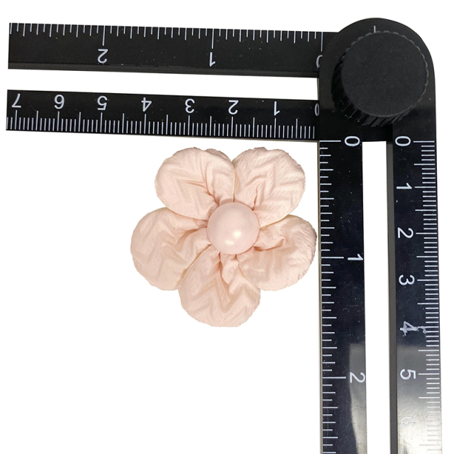 Custom shoe flower accessories cloth hand nail bead embossed shoes flower jewelry women's shoes sandal face semi-finished accessories to sample processing