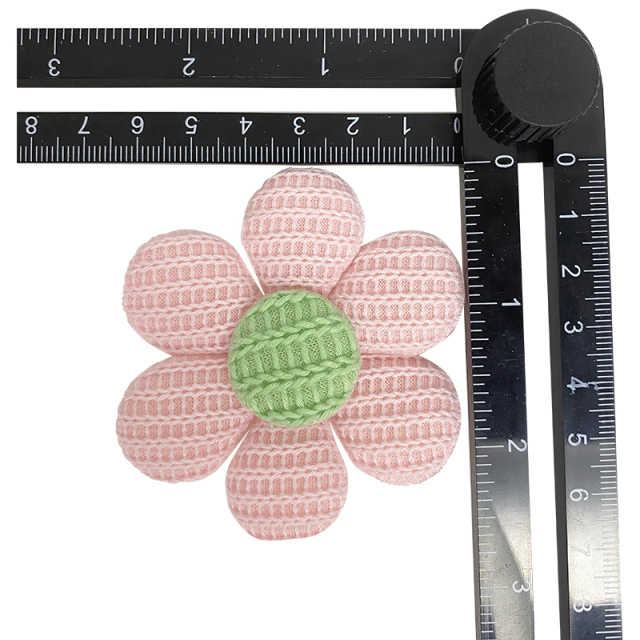 Custom rope embroidery shoes flower wool knitting crochet embroidery shoes flower jewelry women's shoes sandal face semi-finished accessories to sample processing