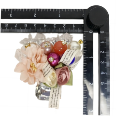 Custom beaded embroidery shoes flower hand-nailed wool embroidery shoes flower jewelry women's shoes slippers children's shoes accessories to sample processing