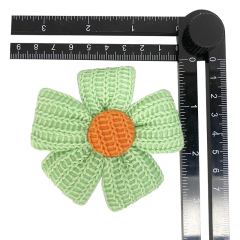 Custom rope embroidery shoes flower wool knitting crochet embroidery shoes flower jewelry women's shoes sandal face semi-finished accessories to sample processing