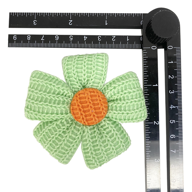 Custom rope embroidery shoes flower wool knitting crochet embroidery shoes flower jewelry women's shoes sandal face semi-finished accessories to sample processing