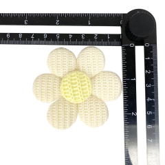 Custom rope embroidery shoes flower wool knitting crochet embroidery shoes flower jewelry women's shoes sandal face semi-finished accessories to sample processing