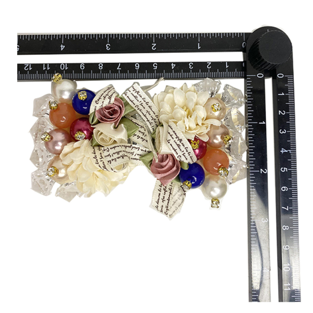 Custom beaded embroidery shoes flower hand-nailed wool embroidery shoes flower jewelry women's shoes slippers children's shoes accessories to sample processing