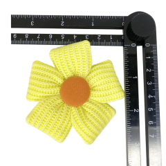 Custom rope embroidery shoes flower wool knitting crochet embroidery shoes flower jewelry women's shoes sandal face semi-finished accessories to sample processing