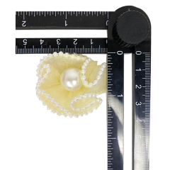 Custom beads embroidery shoes flower handmade mesh nail beads iron drill shoes flower jewelry women's shoes slippers children's shoes accessories to sample processing