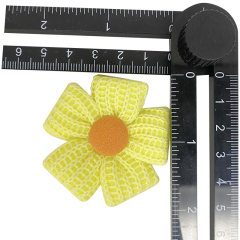 Custom rope embroidery shoes flower wool knitting crochet embroidery shoes flower jewelry women's shoes sandal face semi-finished accessories to sample processing