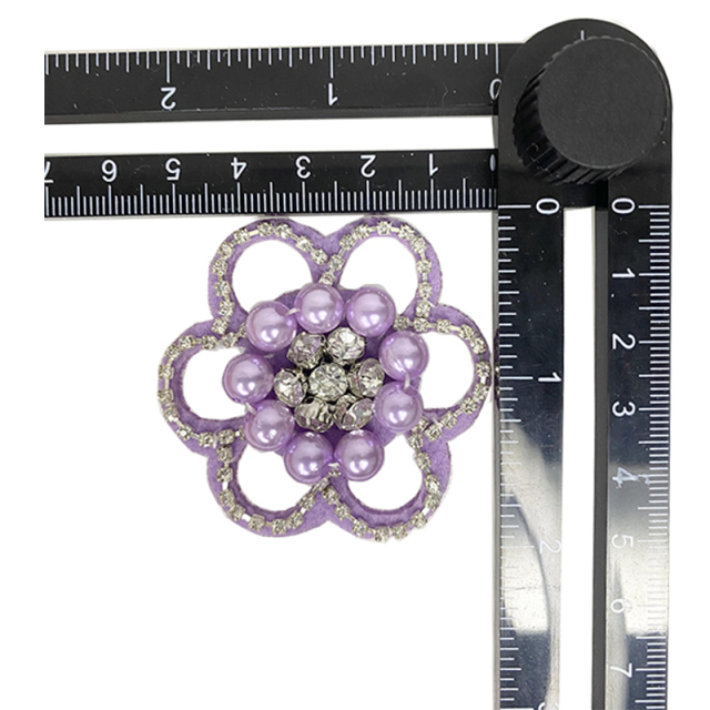 Women's shoes accessories hand-stitched nail beads shoes flower petal-like ornaments clothing shoes accessories processing custom wholesale