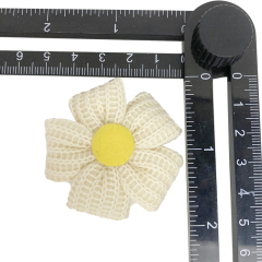 Custom rope embroidery shoes flower wool knitting crochet embroidery shoes flower jewelry women's shoes sandal face semi-finished accessories to sample processing