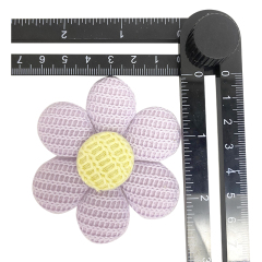 Custom rope embroidery shoes flower wool knitting crochet embroidery shoes flower jewelry women's shoes sandal face semi-finished accessories to sample processing