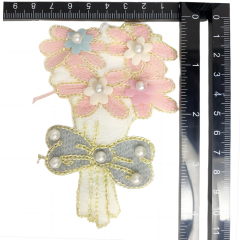 Custom new shoe flower embroidery rope rope hand-stitched beaded shoes flower jewelry women's shoes slippers children's shoes accessories to sample processing