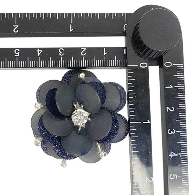 Custom boho nuevo bordado bordado flores acrílico lentejuelas hecho a mano accesorios zapatos de mujer zapatillas superior acabado